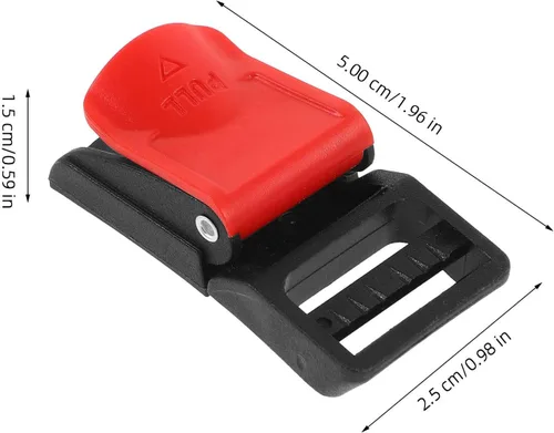Vista 2 de BESTOYARD Kit de hebilla de liberación rápida de 6 piezas para accesorios de motocicleta, accesorios duraderos con fácil operación, ajuste seguro