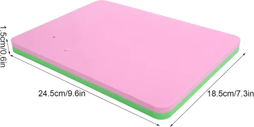 Vista 7 de Almohadilla de espuma de fondant, alfombrilla rectangular de esponja de fondant con 5 agujeros para decoración de tartas, hecha personalmente