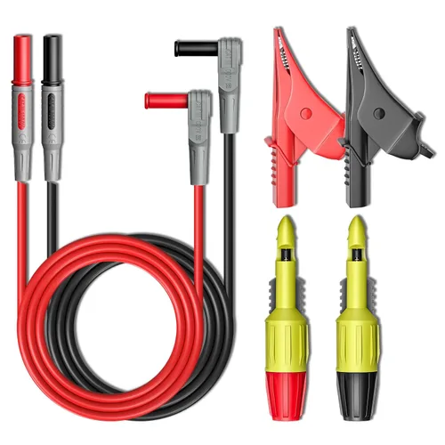 Vista 9 de Kit de cables de prueba de multímetro automotriz Goupchn con pinzas de perforación de alambre, sondas de perforación, enchufe banana de 4mm, juego
