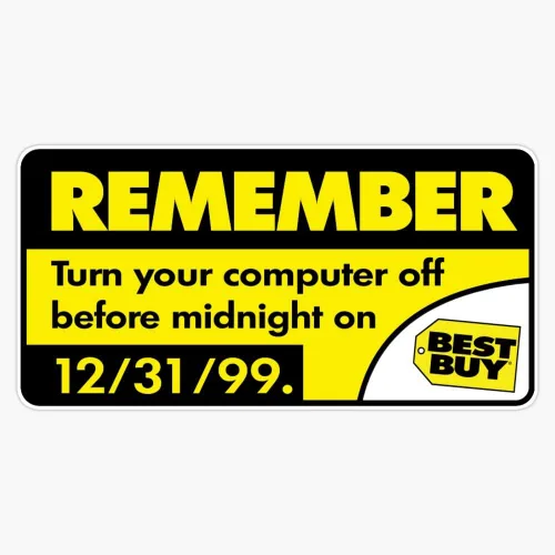 Y2K Best Buy - Adhesivo adhesivo para ventana de parachoques (5 pulgadas)