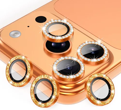Vista 52 de AGVEE Paquete de 6 unidades para iPhone 12 Pro/12/12 Mini/11 Pro Max/11 Pro/11 Pro/11 Protector de lente de cámara, anillo de metal brillante