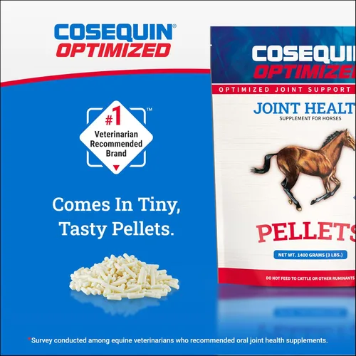 Vista 7 de Nutramax Cosequin Pelletas optimizadas con MSM suplemento para la salud articular de caballos - con glucosamina y condroitina, 1400 gramos