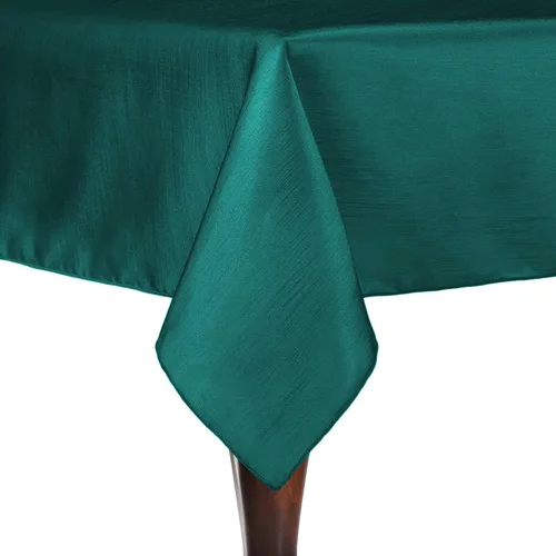 Vista 26 de Ultimate Textile - Paquete de 2 manteles rectangulares reversibles de satén Shantung - Majestic - Mantel rectangular de 60 x 120 pulgadas