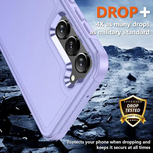 Vista 4 de SPIDERCASE Funda para Samsung Galaxy S22, [protección contra caídas de grado militar de 10 pies], paquete de 2