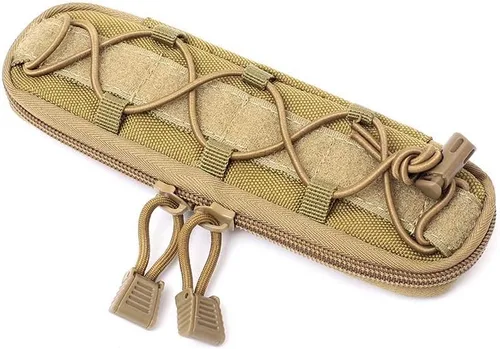 Vista 7 de WYNEX Tactical Small Molle Pouch Nylon Knife Sheath Flashlight Holder Multi Tool Pouch Mini Ifak for Belt Epipens Carrying Case Molle Attachment Gear