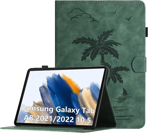 Vista 15 de Case for Samsung Galaxy Tab A7 10.4 Inch 2020 (SM-T500/T505/T507) - Multi-Angle Viewing PU Leather Folio Case with Magnetic Clasp, Auto Wake/Sleep