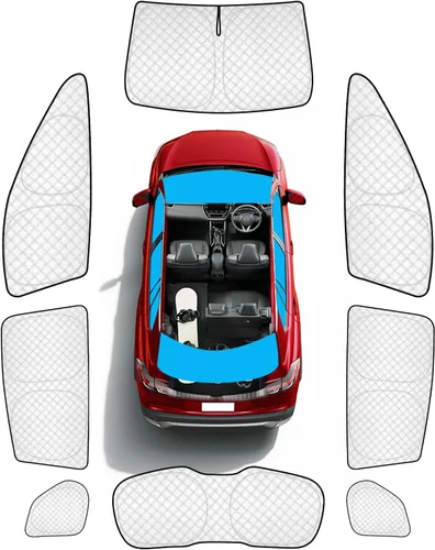 Vista 53 de KMF 6 piezas de parasoles gruesos para Mazda 3 Hatchback (No Sedán) 2014-2018 Accesorios, parasoles completos para parabrisas y ventanas de coche