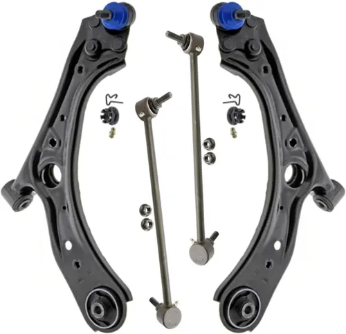 Vista 203 de Detroit Axle - Kit de brazos de control delanteros de 4 piezas para Nissan Cube 2009-2014, Nissan Versa 2007-2012 2 brazos de control inferiores