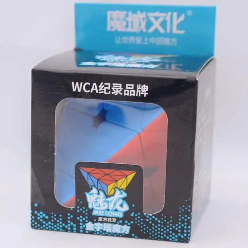 Vista 8 de Bukefuno Moyu MoFang JiaoShi Meilong Pirámide Cubo sin pegatinas Magic Cubing Pyraminx Meilong 3x3 Speed Cube Moyu Pirámide Puzzle Educativo