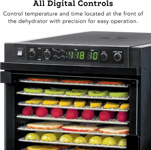 Vista 4 de Tribest Sedona Express SDE-S6780-B Deshidratador digital de alimentos, Negro