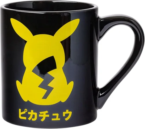 Vista 19 de Silver Buffalo Taza de cerámica con asa esculpida en 3D de Pokémon Pikachu con rayo, 20 onzas (591 ml)