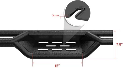Vista 5 de HD Ridez Estribos de estilo desplegable compatibles con Toyota Tundra 2022-2024 CrewMax