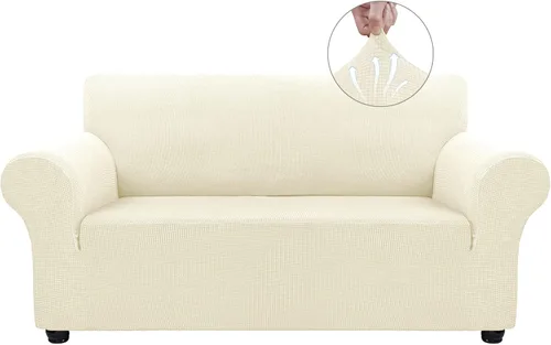 Vista 23 de Asnomy Fundas para Sofá de 3 Cojines Fundas Elásticas para Sofá Fundas Deslizantes, Protector de Mascotas Fundas para Muebles para Perros Gatos Tela