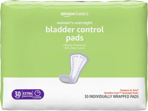 Vista 10 de Yaxa Basics Almohadillas de incontinencia largas para mujer, control de vejiga, posparto, máxima absorción, sin perfume, 30