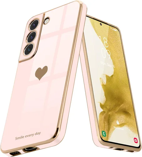 Vista 24 de Teageo para Samsung Galaxy A15 4G 5G Funda para mujeres y niñas, diseño de corazón de amor, lujoso brillo, cubierta trasera suave, parachoques