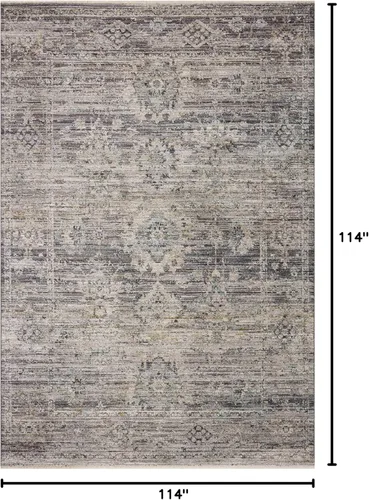 Vista 177 de Loloi Jean Stoffer Katherine Collection KES-02 Ocean/Coral 2'-7'' x 10'-0'', .25" Pile Height, Runner Rug