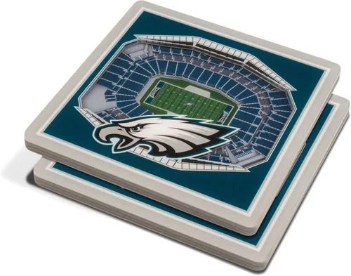 Vista 7 de YouTheFan Posavasos 3D con vista del estadio de los San Francisco 49ers de la NFL, Levi's Stadium