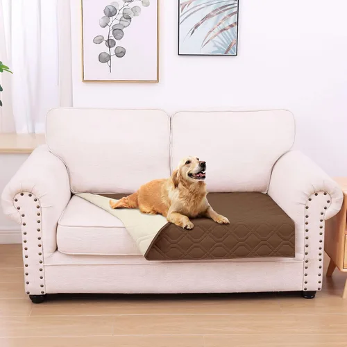 Vista 111 de hyha - Manta impermeable para cama de perro, mantas suaves para mascotas, funda impermeable para sofá para perros, fundas reversibles lavables