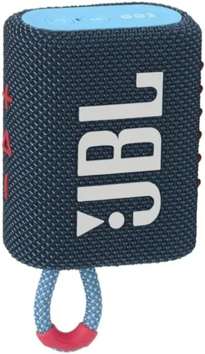 Vista 4 de JBL Go 3 Altavoz Bluetooth Portátil Inalámbrico Impermeable IP67 a Prueba de Polvo para Exteriores (Azul Rosa)
