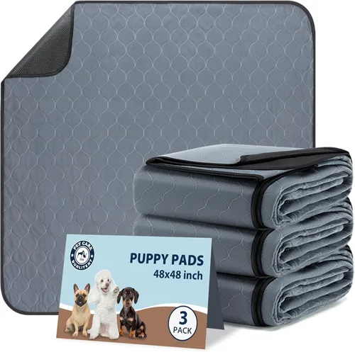 Vista 7 de Almohadillas lavables para orina de perros, 34 x 36 pulgadas, reutilizables, con absorción rápida, impermeables y reutilizables para orina de parto