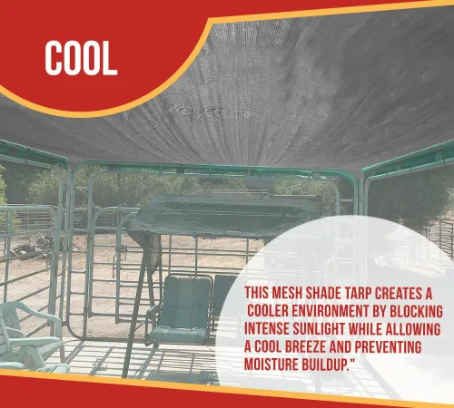 Vista 23 de Lona de malla negra 70% con ojales., Negro