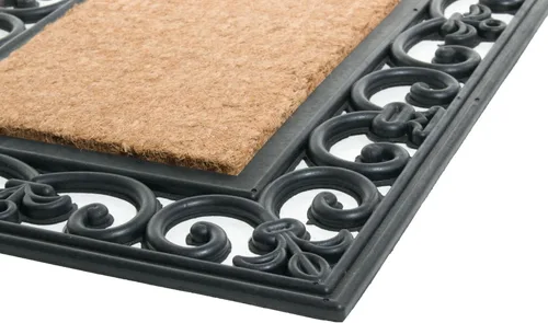 Vista 3 de Imports Decor - Felpudo de goma con parte trasera de fibra de coco, puerta de campo, 18 x 30 pulgadas