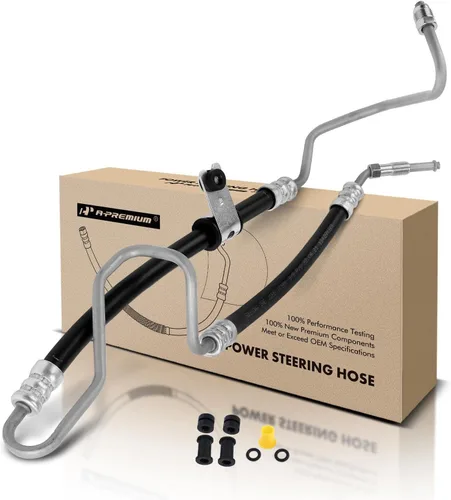 A-Premium Conjunto de línea de manguera de presión de dirección asistida compatible con Jeep Grand Cherokee 2011, 3.6L, con junta tórica, piñón de