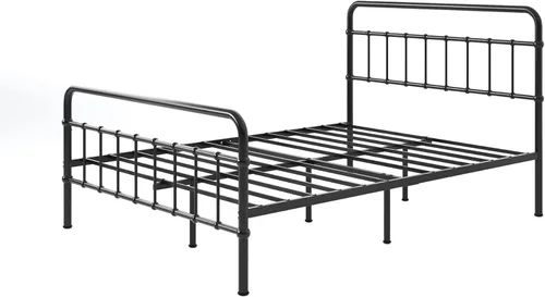 Vista 13 de ZINUS Florence - Base de cama con plataforma de metal, base de colchón, no necesita somier, fácil montaje, color negro, tamaño Queen