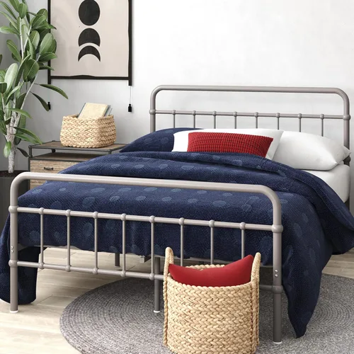 Vista 21 de Zinus Florence - Base de cama con plataforma de metal, base de colchón, no necesita somier, fácil montaje, negro, tamaño individual