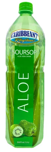 Vista 5 de Caribbean Rhythms Bebida de Aloe Vera con Pulpa de Aloe, Mango, 1.5L