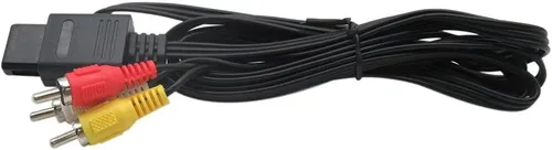 Vista 5 de Cable adaptador de corriente AC Premium con cable AV para sistemas Super Nintendo SNES