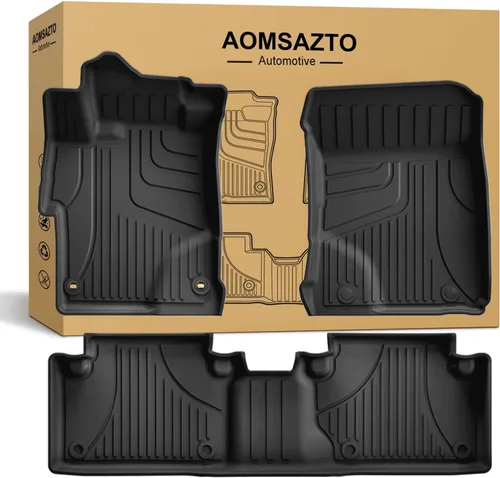 Vista 26 de Alfombrillas para todo tipo de clima y forro de carga para Honda CR-V 2017-2022 (no para turismo e híbrido) – Forros de suelo de TPE de ajuste