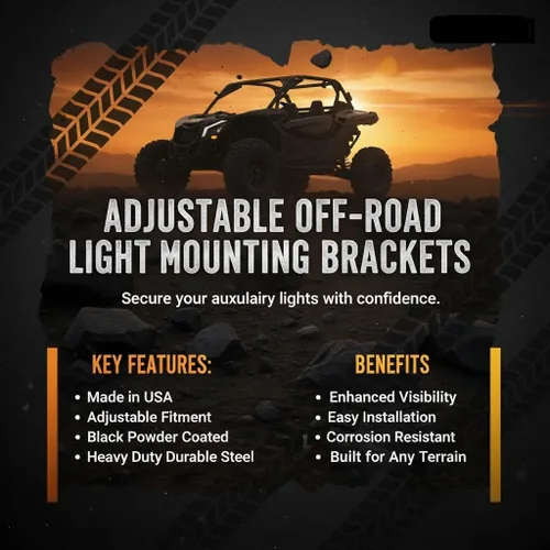 Vista 5 de Soporte de barra de luz LED ajustable de 42 pulgadas compatible con: Can-Am Maverick X3