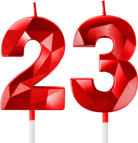 Vista 63 de Velas Número 1, Velas de Primer Cumpleaños, Vela Roja de Feliz Cumpleaños para Pastel, Decoraciones de Cobertura de Pastel de Diseño 3D para Niñas