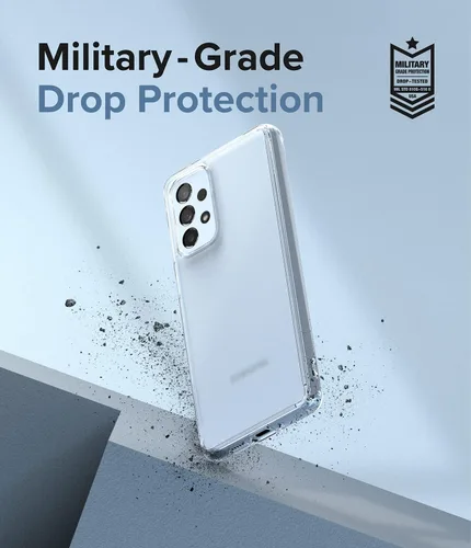 Vista 5 de Ringke Fusion - Funda compatible con Samsung Galaxy A53 5G, antihuellas, parte trasera dura, a prueba de golpes, de poliuretano termoplástico