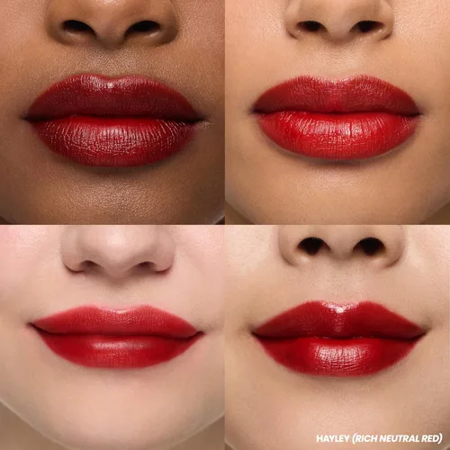 Vista 2 de Wonderskin Wonder Blading - Mascarilla labial de larga duración, resistente al agua, tinte labial rojo, no mancha, (Hayley Masque)