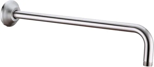 Vista 9 de BESTILL Brazo de extensión de cabezal de ducha en forma de L de 16 pulgadas, brazo de ducha y brida incluidos, oro cepillado