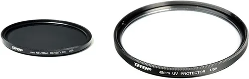 Tiffen Filtro de densidad neutra 0.6 de 1.929 in y filtro de protección UV de 49UVP de 1.929 in