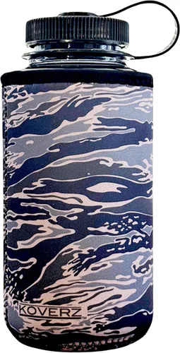 Vista 119 de Funda de neopreno para botella de agua Koverz, funda de neopreno, se ajusta a botellas de agua de 24-30 oz, lavable y reutilizable, tamaño grande
