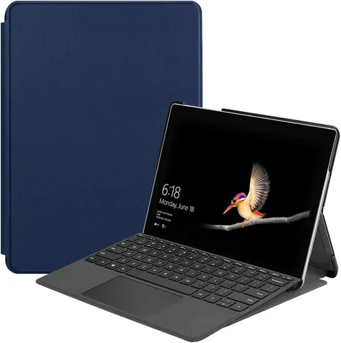 Vista 10 de Gylint Funda para Surface Go 4 2023 /Go 3 2021 /Go 2 2020 /Surface Go 2018, funda inteligente de piel delgada con soporte para lápiz para Microsoft