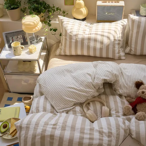 Vista 16 de VM VOUGEMARKET Juego de funda de edredón tamaño individual, juego de ropa de cama de flores azul claro para niñas, 100% algodón, funda de edredón