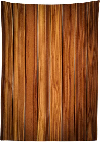 Vista 5 de Ambesonne Mantel rústico, tablones verticales de madera con temática de cabaña y cabaña en el campo, mantel rectangular para comedor y cocina, 60 x