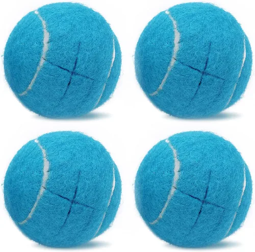 Vista 18 de Magicorange 4 pelotas de tenis precortadas para patas de muebles y protección del suelo, almohadillas de fieltro resistentes y duraderas