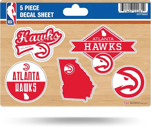 Vista 8 de Rico Industries Hoja de adhesivos NBA (5 unidades)