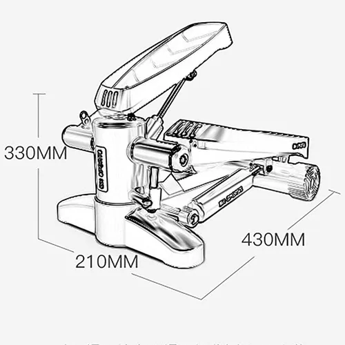 Vista 4 de inBEKEA Stepper,Multi Functional Treadmill Fitness Equipment Twisting Pedal Hydraulic Aerobic Exercise Stepper