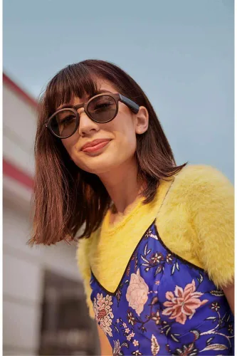 Vista 6 de Bose Monturas, gafas de sol de audio con auriculares abiertos, Rondo, negro con conectividad Bluetooth, regular