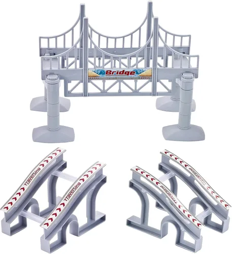 Accesorios de repuesto para pistas de montaje y pendientes de puente, divertidas adiciones para pistas educativas (puente)