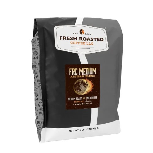 Vista 34 de Fresh Roasted Coffee, Blackbeard's Revenge, 12 onzas, tostado medio, Kosher, grano entero