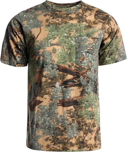 King's Camo Camiseta de caza de manga corta de algodón Desierto sombra