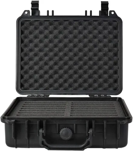 Vista 6 de Estuche de transporte resistente para disco duro, protege los discos duros (L4, discos duros de 4 x 3.5 pulgadas)